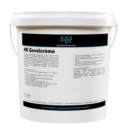HR Gevelcreme 5 liter HR Gevelproducten